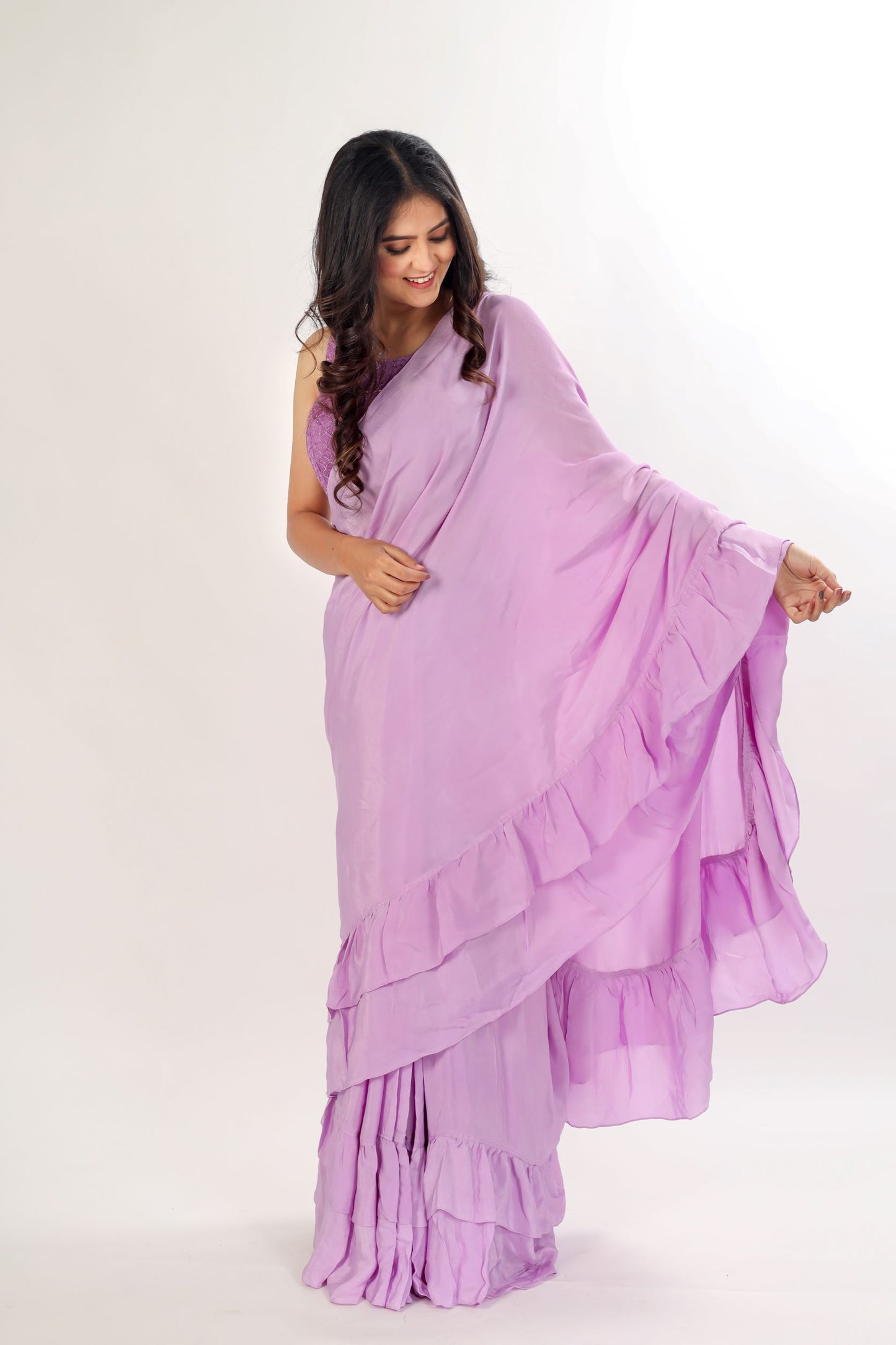 ISHI - A ready to wear ruffled saree with blouse