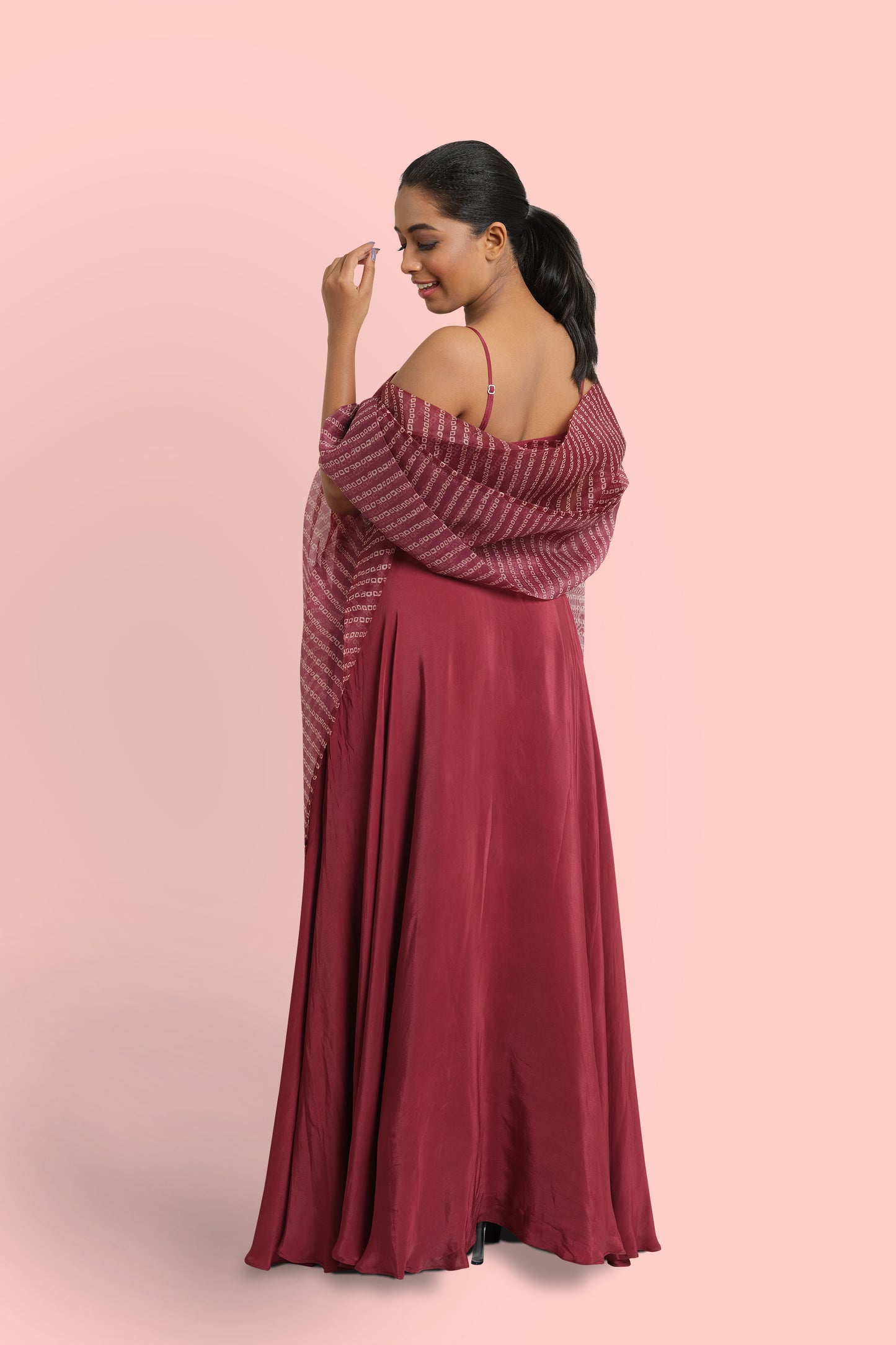 ANAYA - Cocktail flared skirt with blouse and dupatta